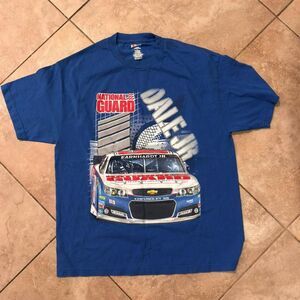 Dale Earnhardt Jr NASCAR Tee XL Blue Graphic Racing T-Shirt 88